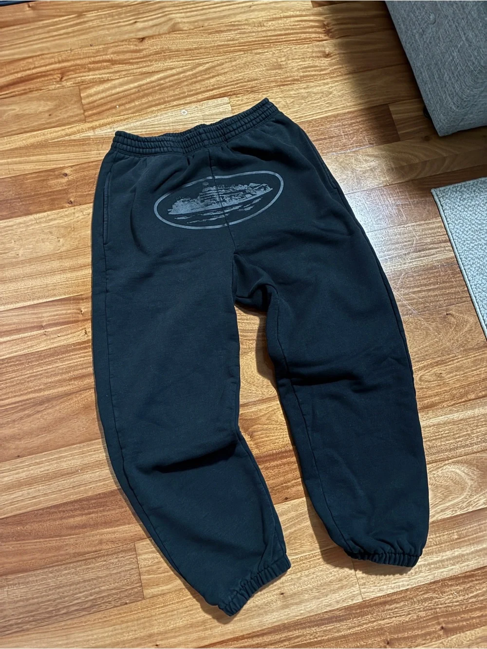 Triple Black Corteiz Alcatraz Sweats Size M